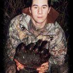 Huge bear paw