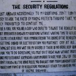The Security Regulations